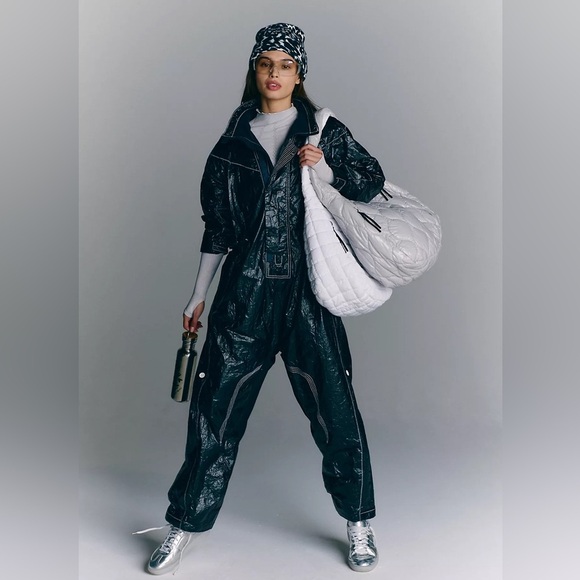 Free People Rough Rider Tyvek Jumpsuit Small NWT - Picture 2 of 16